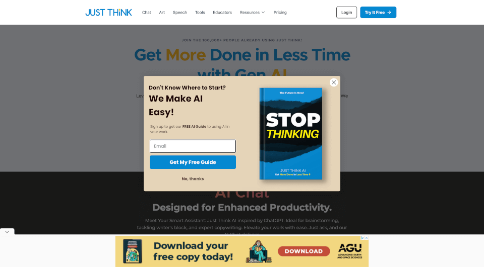 JustThink：强大的AI内容生成工具