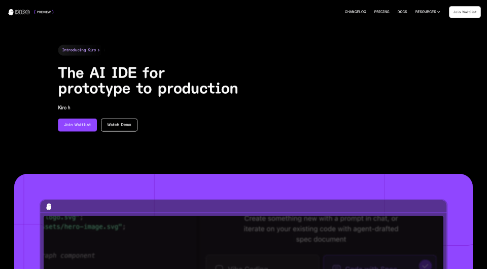 KiroAIIDE：用规范驱动开发从原型到生产