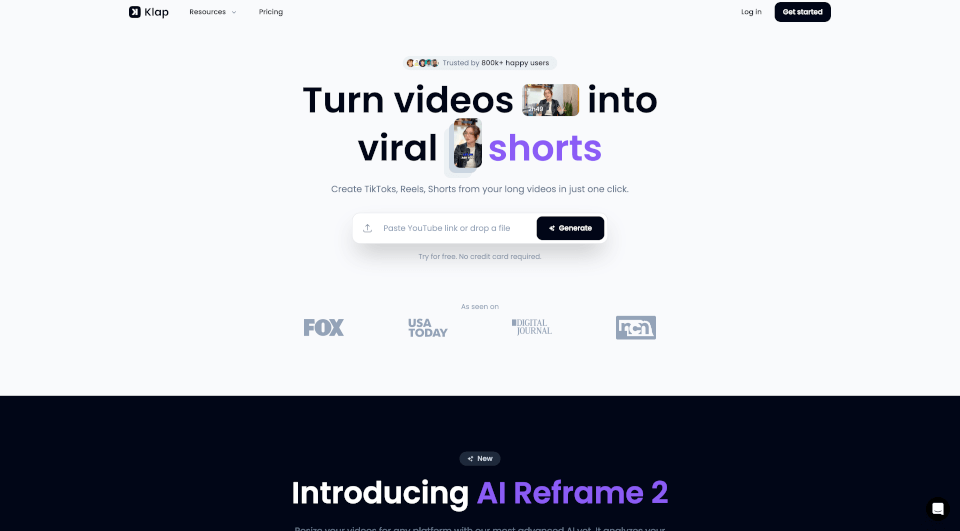 Klap：AI驱动的短视频生成工具，轻松制作病毒式传播内容