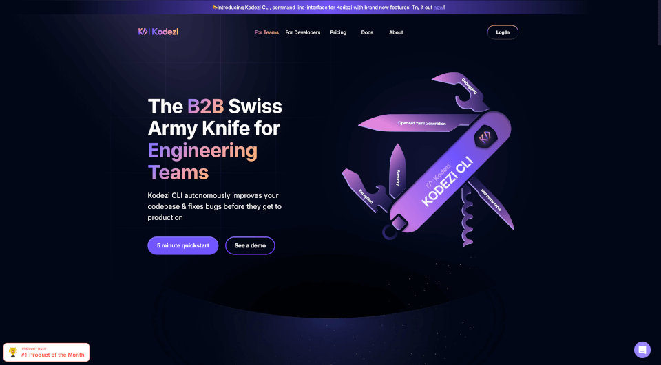 Kodezi：提升代码质量与开发效率的B2B瑞士军刀