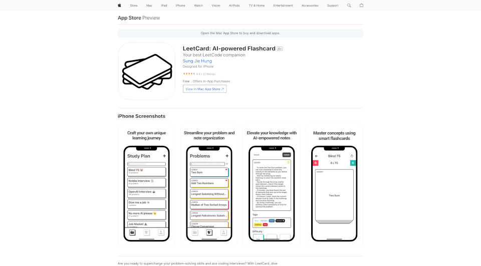 LeetCard：AI驱动的编程学习闪卡应用