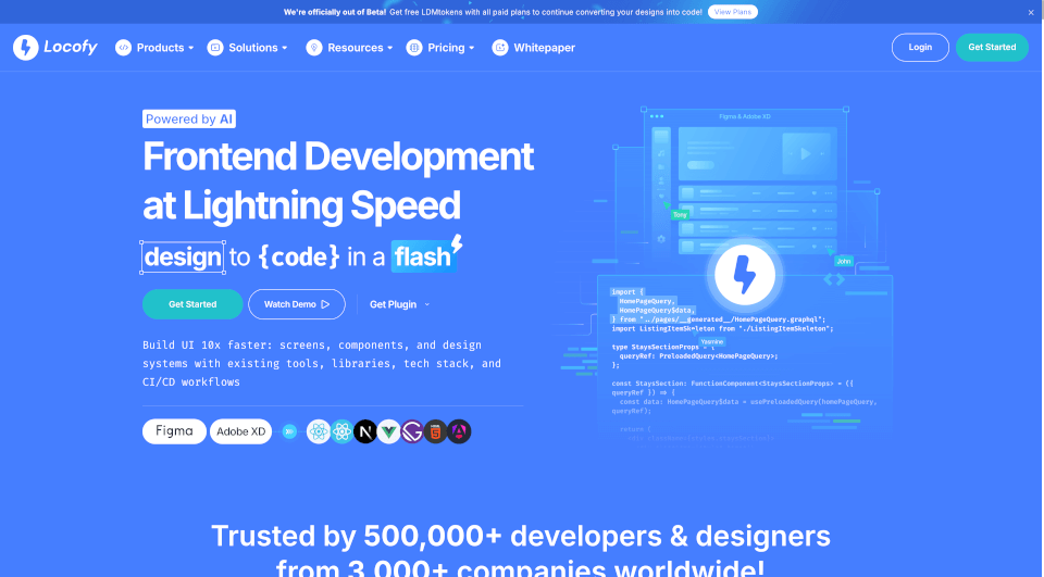 Locofy.ai：低代码工具，加速设计到代码的转换