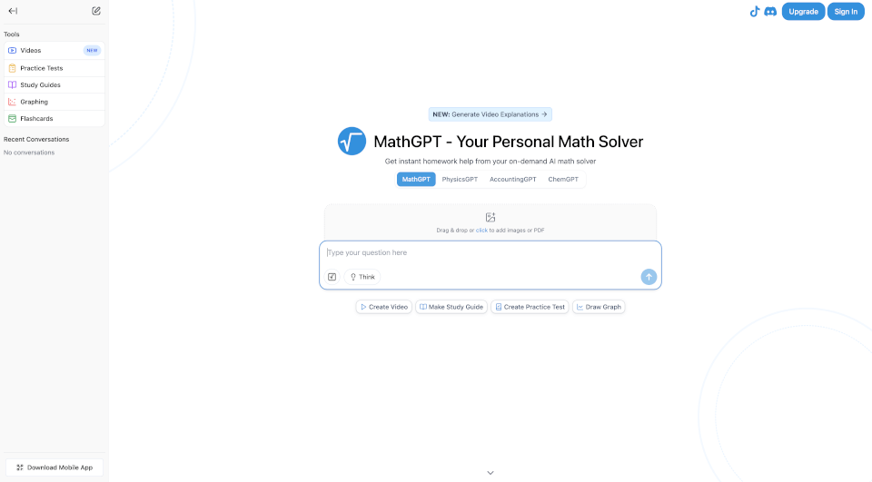 AI数学解题器：MathGPT，助你轻松解决数学难题