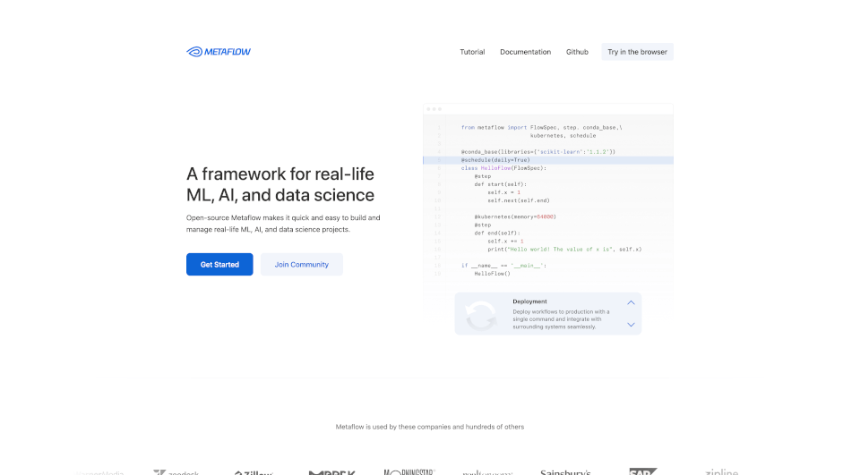 Metaflow：现实生活中的机器学习框架