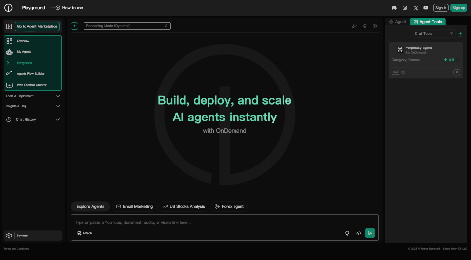 OnDemandAIAgents：AI代理平台