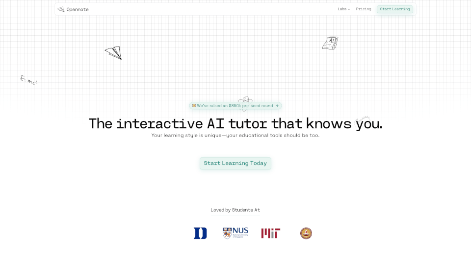 Opennote：个性化AI学习工具，助力高效学习