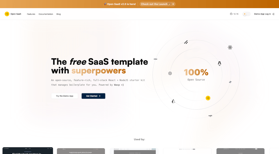 OpenSaaS：免费开源的全栈SaaS启动工具包