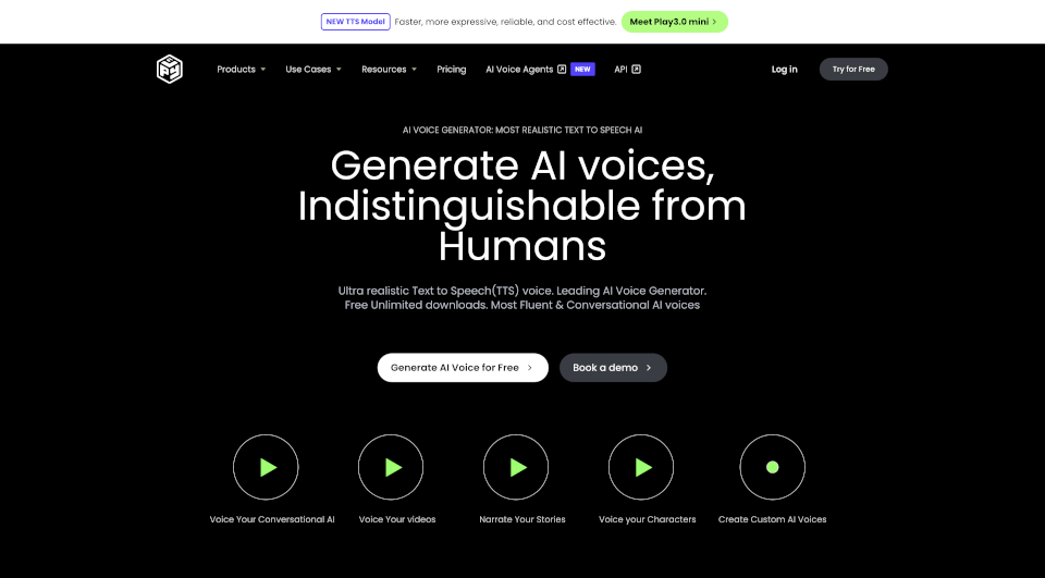 PlayAI：206种超逼真AI语音生成器，支持142种语言