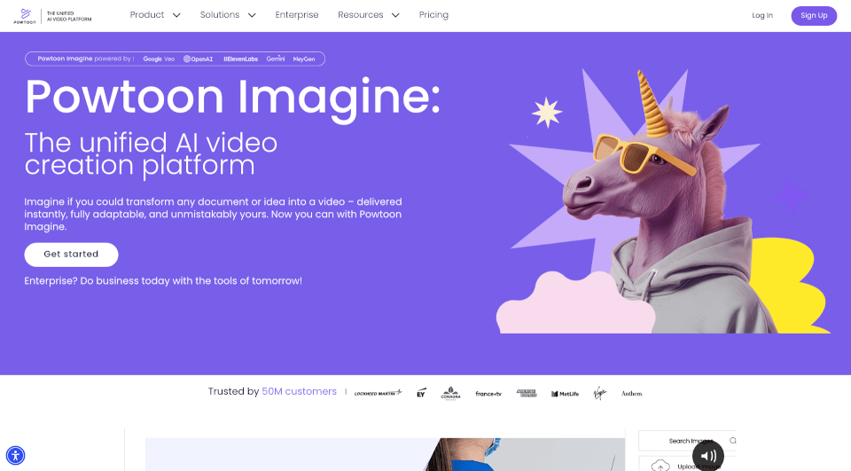 PowtoonImagine：统一AI视频创作平台，轻松制作专业视频