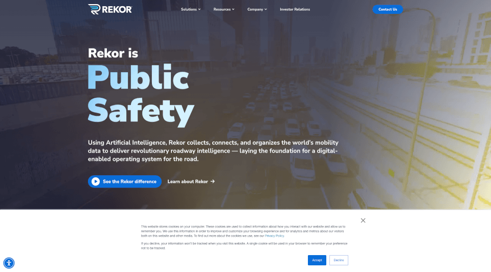 Rekor道路智能解决方案：AI驱动的交通数据与车辆识别