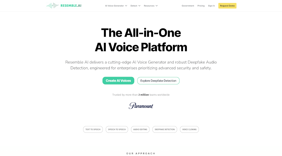 ResembleAI：轻松生成逼真语音的终极工具