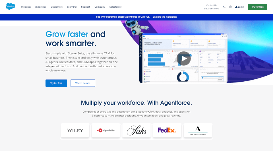 Salesforce：全球领先的AICRM平台，助力企业智能增长