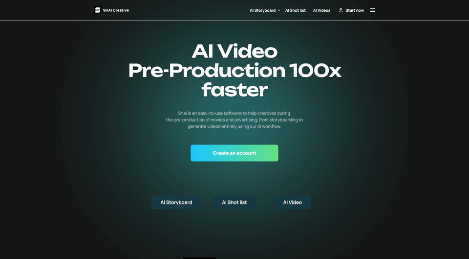 SHAI：AI一键生成电影广告故事板，预制作快100倍