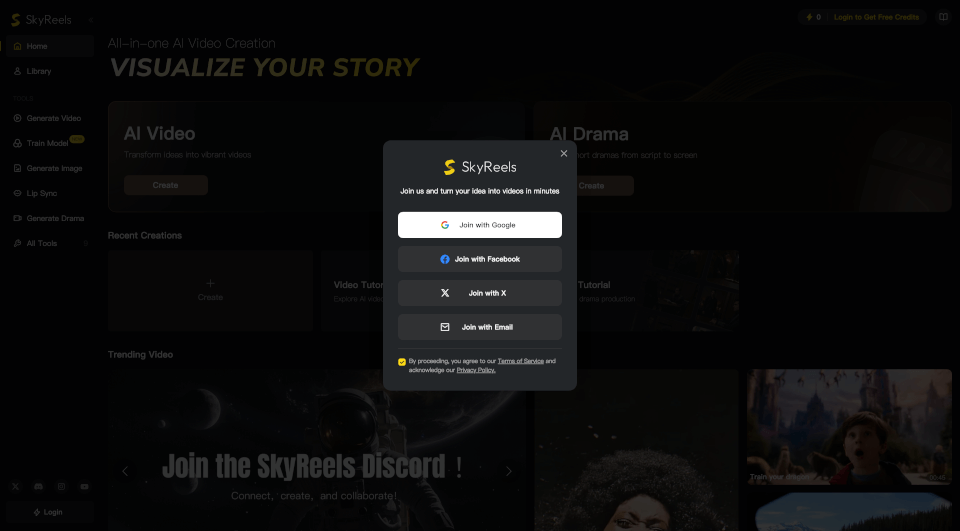 SkyReels｜AI一键生成视频：从想法到成片，只需5秒！