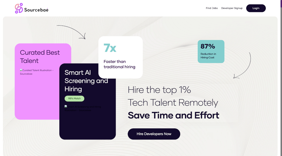 Sourcebae：AI驱动的全球远程招聘平台