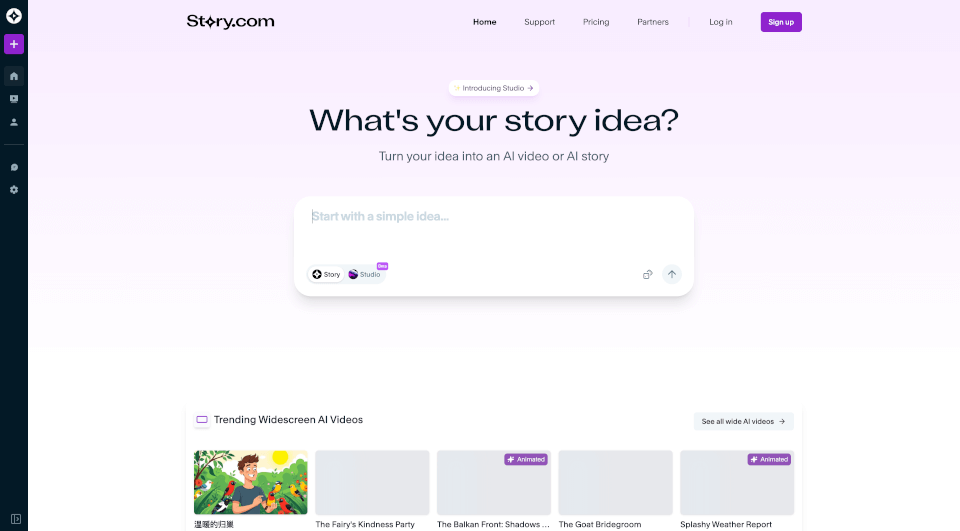 Story.com：AI讲故事工具，把灵感变成视频或绘本