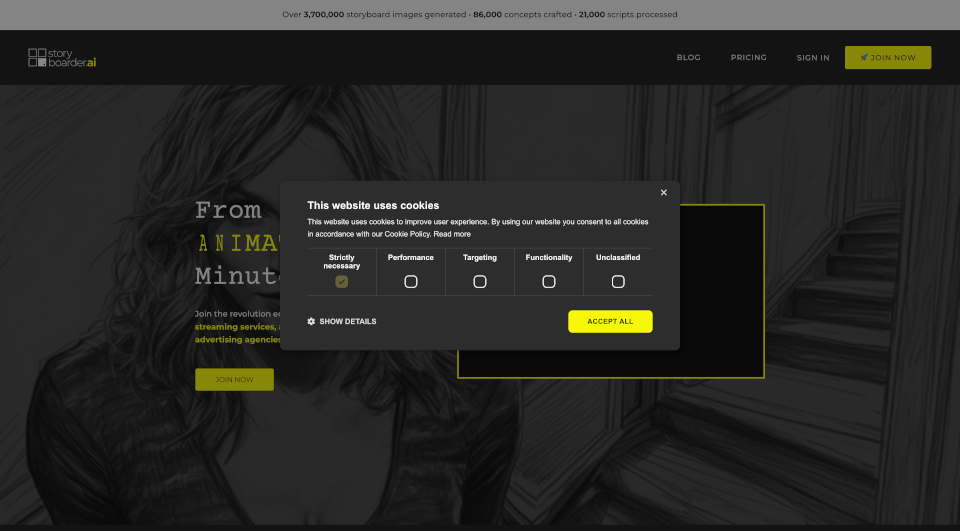 Storyboarder.ai：AI一键生成故事板，影视创作快10倍