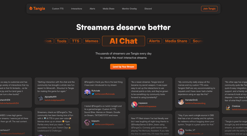 Tangia：提升直播互动性的终极工具