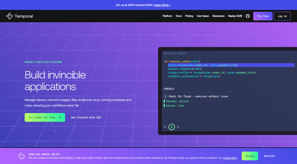 Temporal：构建坚不可摧应用的持久化执行平台