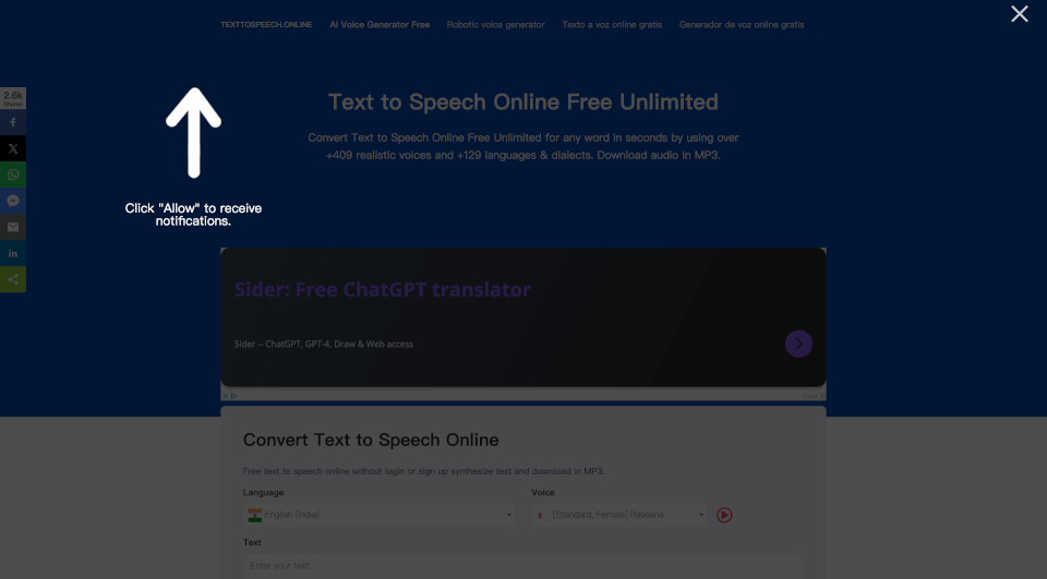 TextToSpeechOnline：免费的文本转语音工具