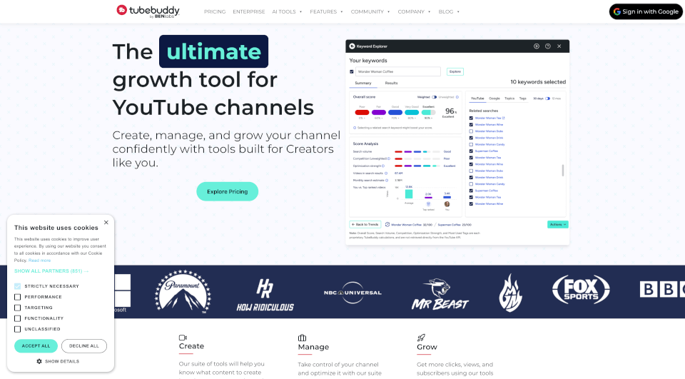 TubeBuddy：提升YouTube频道表现的终极工具