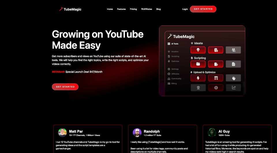 TubeMagic：AI工具助你轻松提升YouTube表现