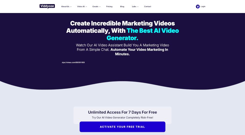 ViddyBot：AI视频生成器，快速创建专业视频内容