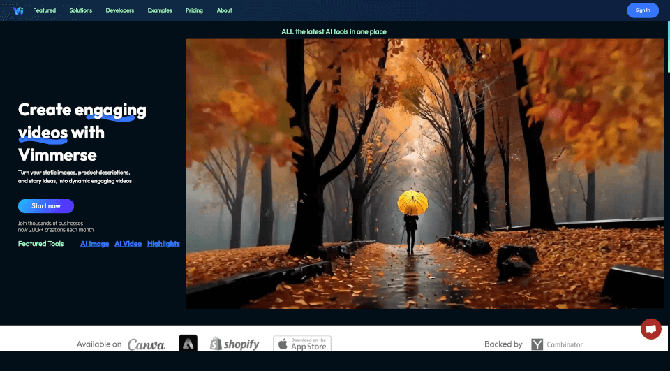 Vimmerse：AI一键生成动态视频，轻松提升内容吸引力