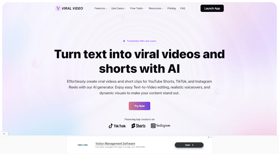 ViralVideo：AI视频生成工具，助您轻松制作病毒式短视频
