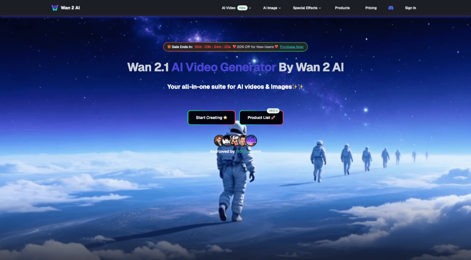 Wan2AI：AI视频生成工具，15秒生成高质量视频