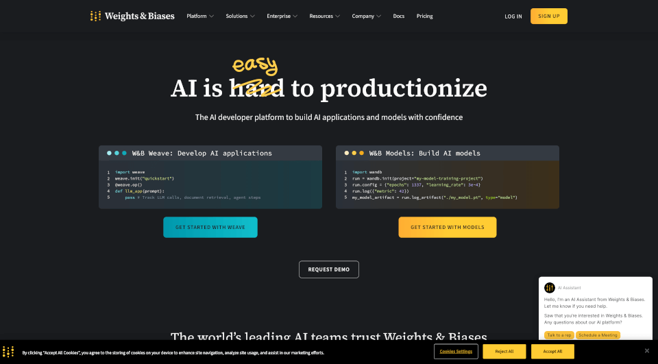 Weights&Biases：AI开发者平台的终极指南