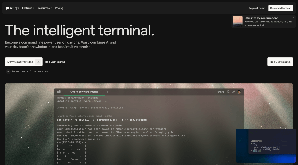 WarpAI：提升开发者效率的AI命令行工具