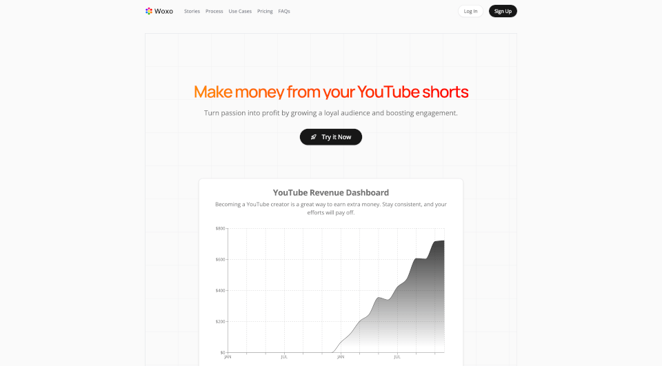 WOXO：快速生成YouTubeShorts，提升内容变现效率