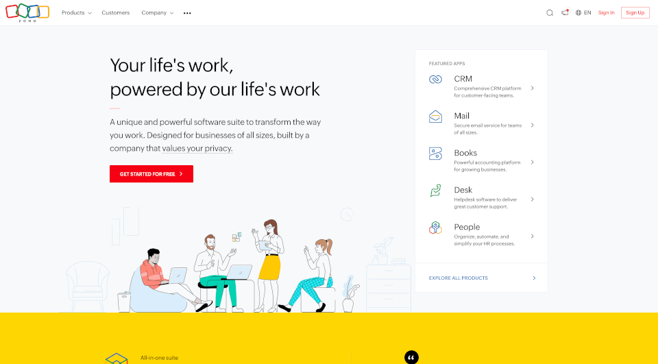 Zoho云端软件套件：提升企业效率的全方位解决方案