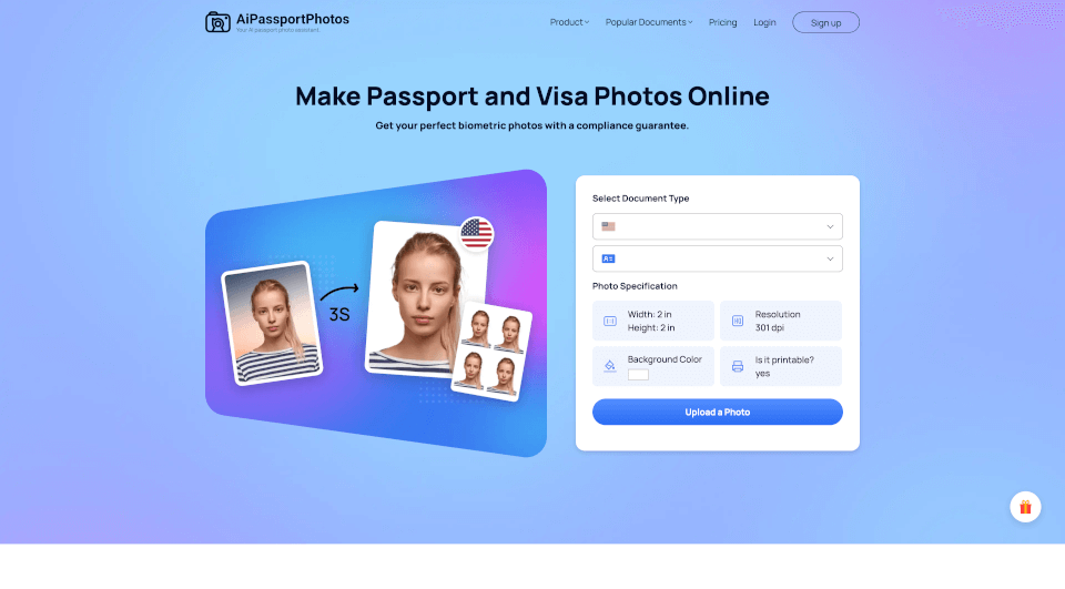 AiPassportPhotos：在线生成合规护照照片的AI工具