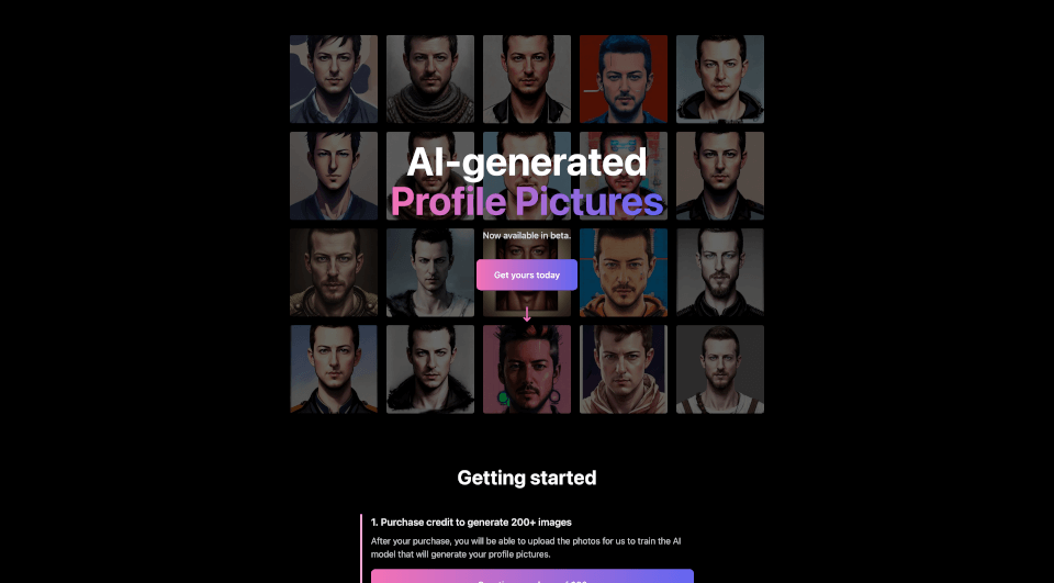 AI Profile Pictures：AI生成头像快速打造个性化社交形象