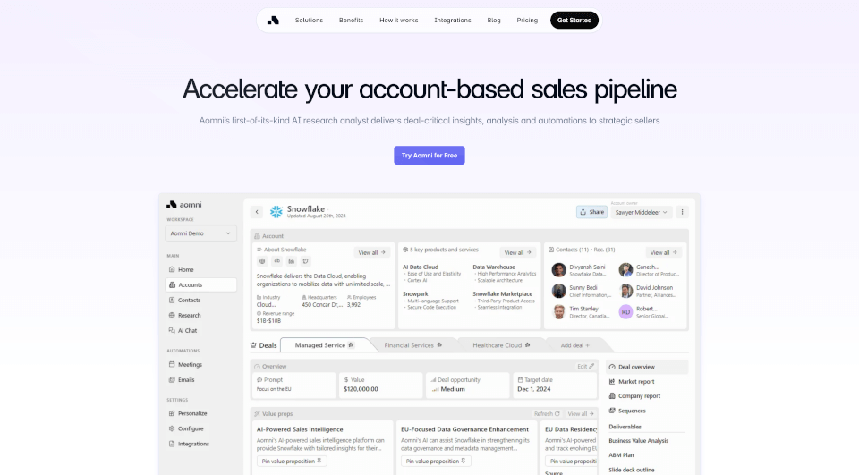 Aomni官网：提升销售效率的智能平台