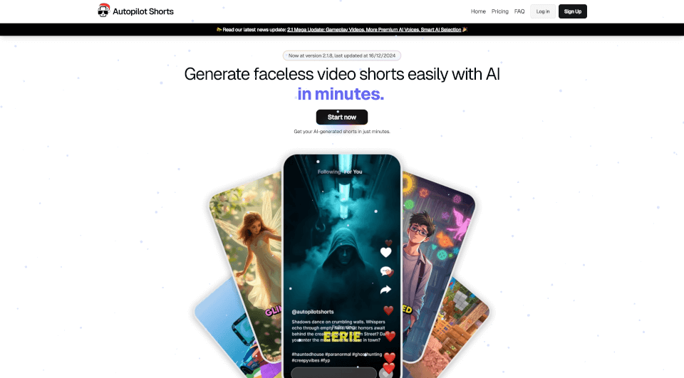 Autopilot Shorts官网：自动生成短视频内容的最佳工具