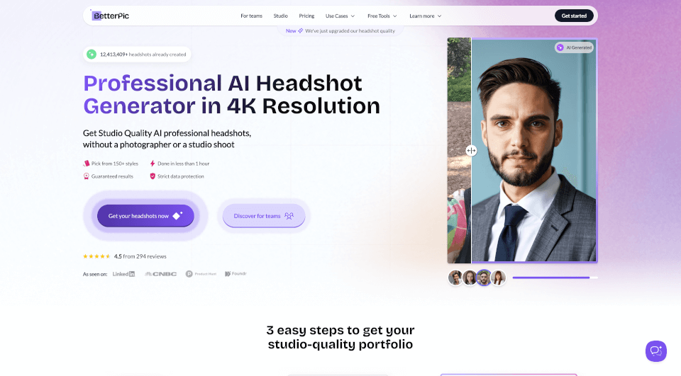 BetterPic：1小时内生成4K专业头像的AI工具