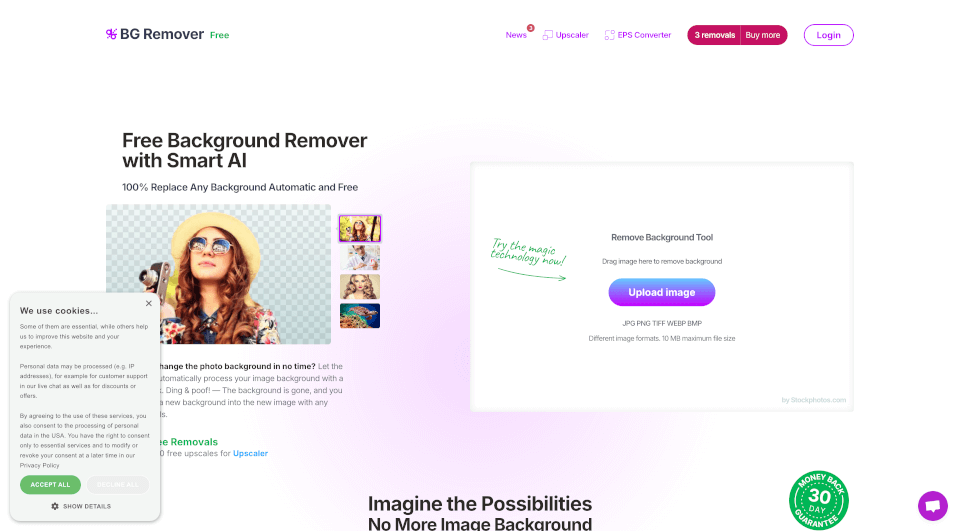 BG Remover AI图片背景去除工具：免费、快速、智能