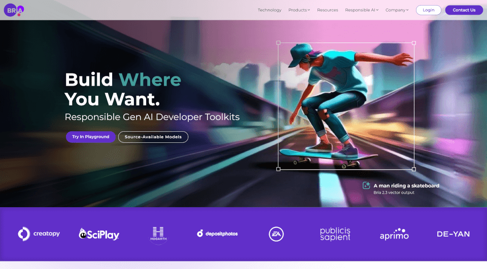 Bria.ai：企业级生成式AI图像生成与编辑工具