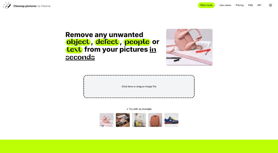 Cleanup.pictures：轻松移除照片中的物体、人物和文字