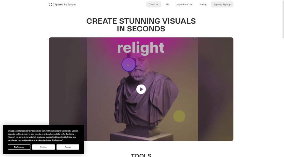 Clipdrop：AI图像处理工具，轻松去除背景、清理图片