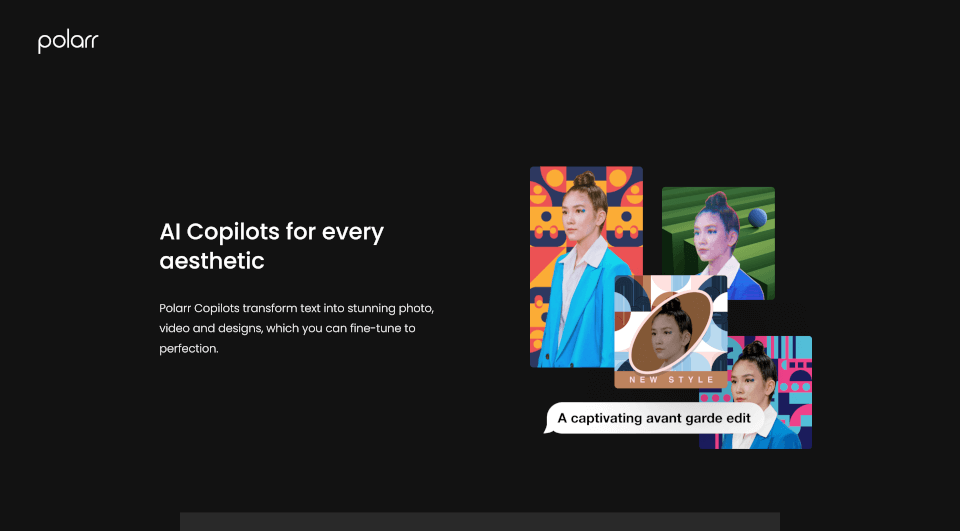 PolarrCopilot：用AI将文字转化为惊艳的照片、视频和设计