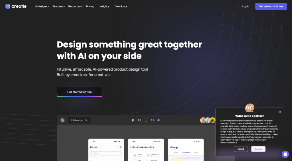 Creatie：AI驱动的产品设计工具，提升设计效率与创意