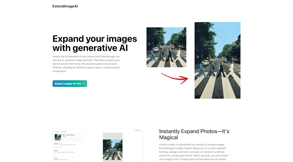 ExtendImageAI：AI图像扩展工具，轻松提升视觉效果