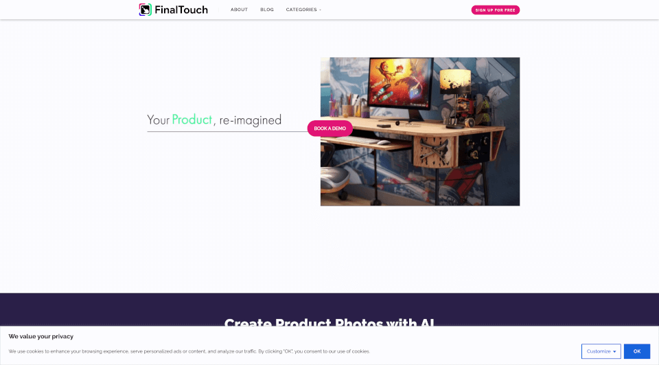 FinalTouch：一键生成引人注目的产品照片