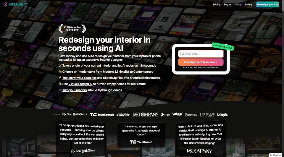 InteriorAI™：用AI快速生成室内设计效果图
