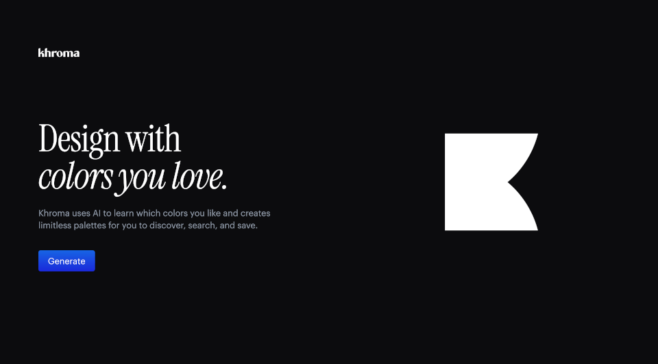 Khroma：AI智能配色工具，打造个性化设计调色板