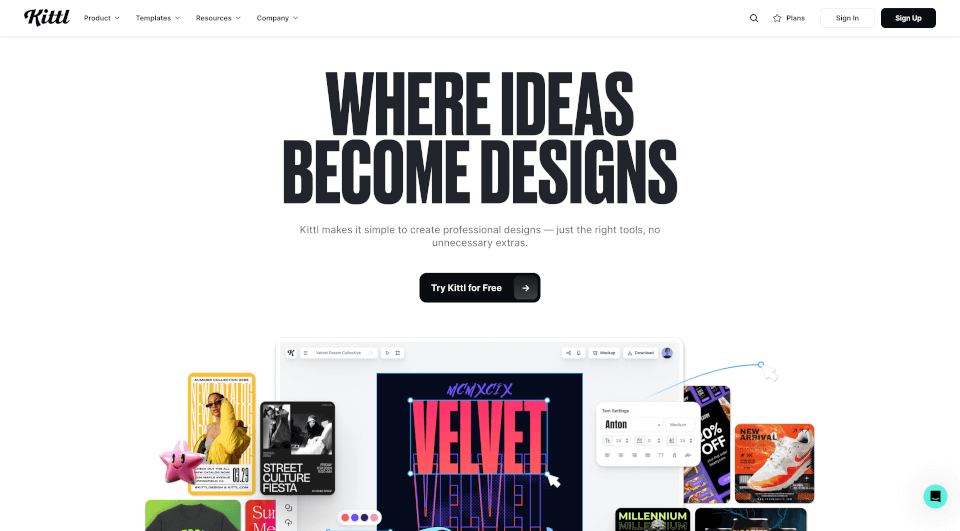 Kittl：直观协作设计平台，提升创意效率